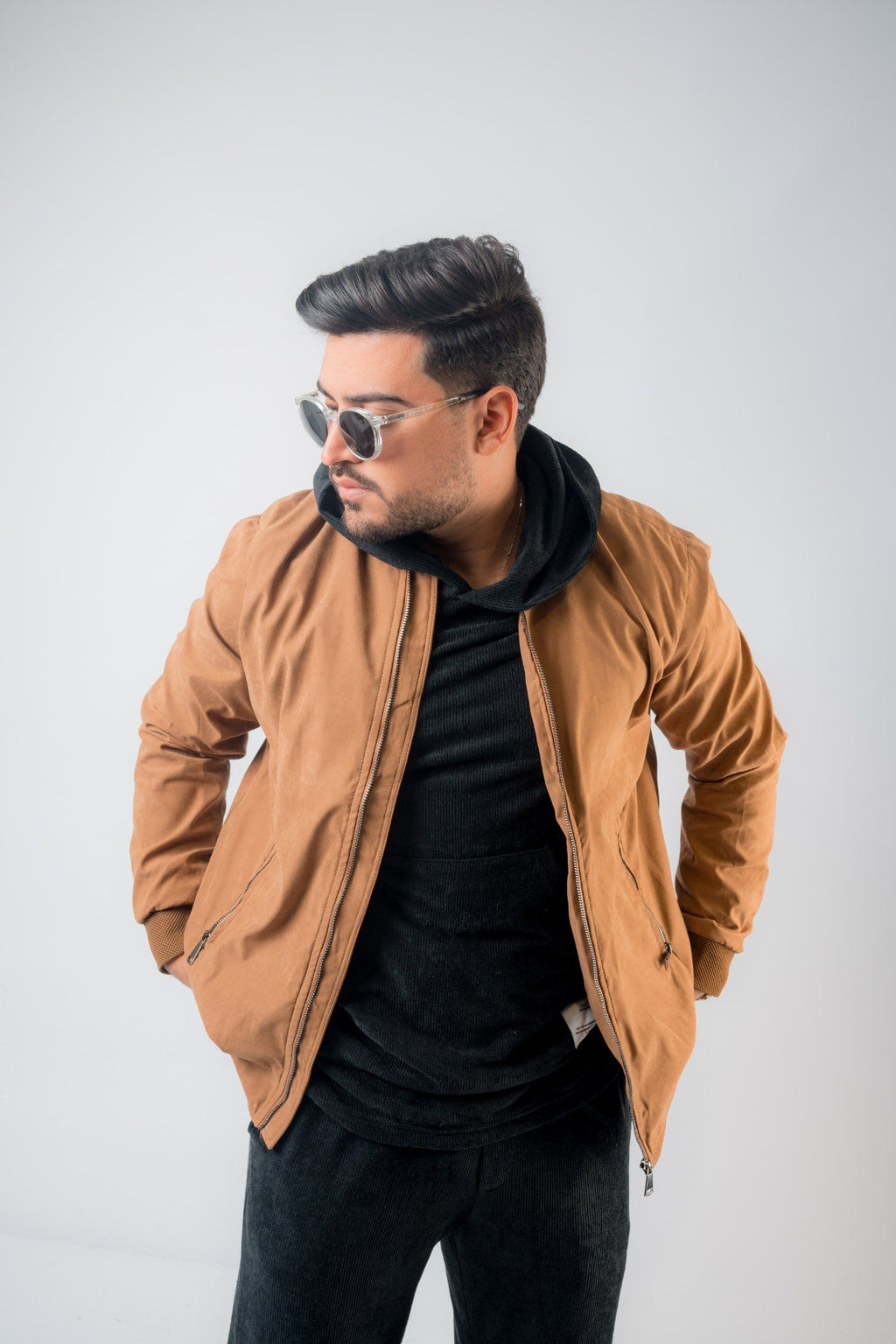 Men’s Camel Bomber Jacket