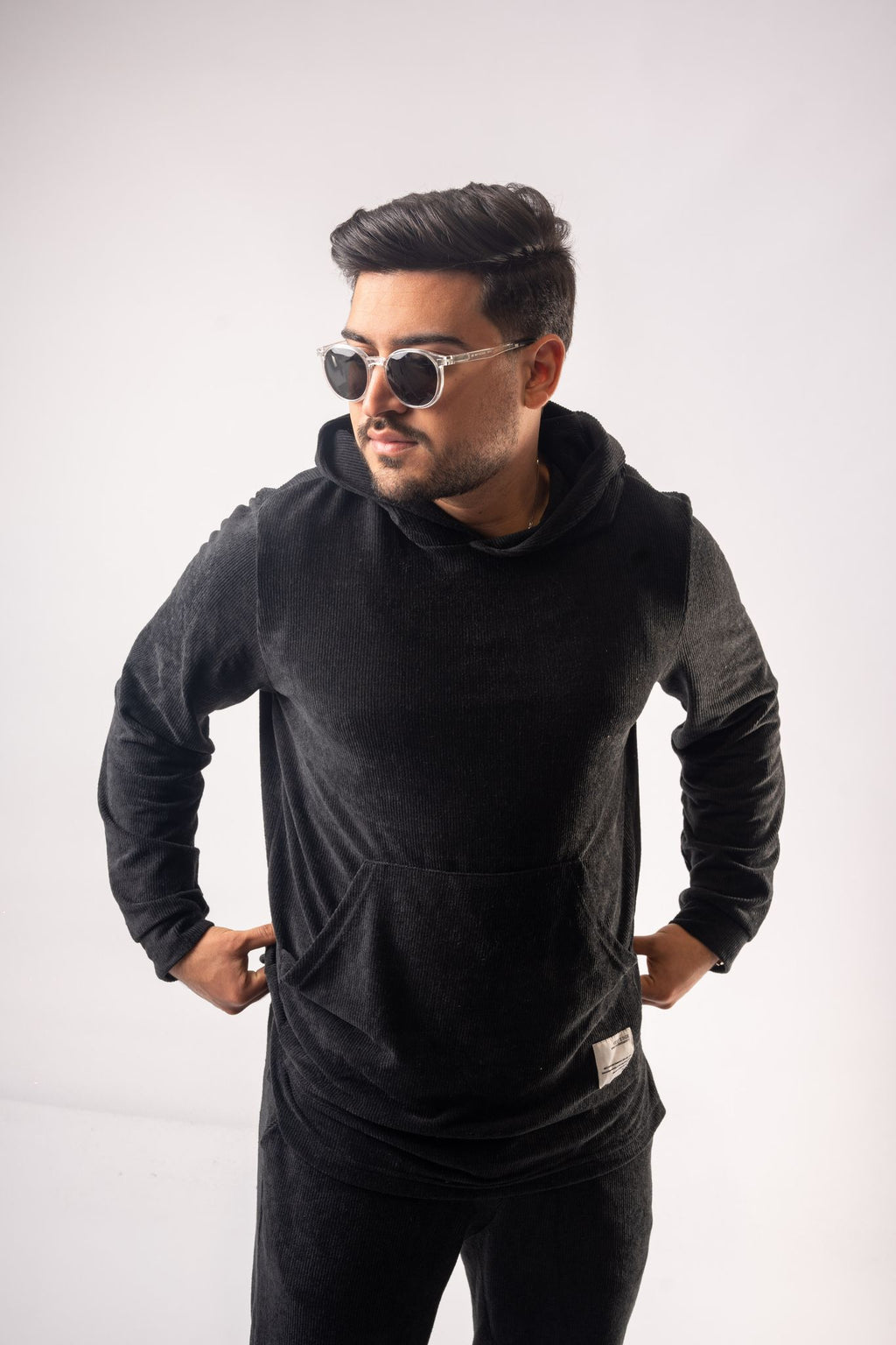 Black Velvet Set – Hoodie + Pants