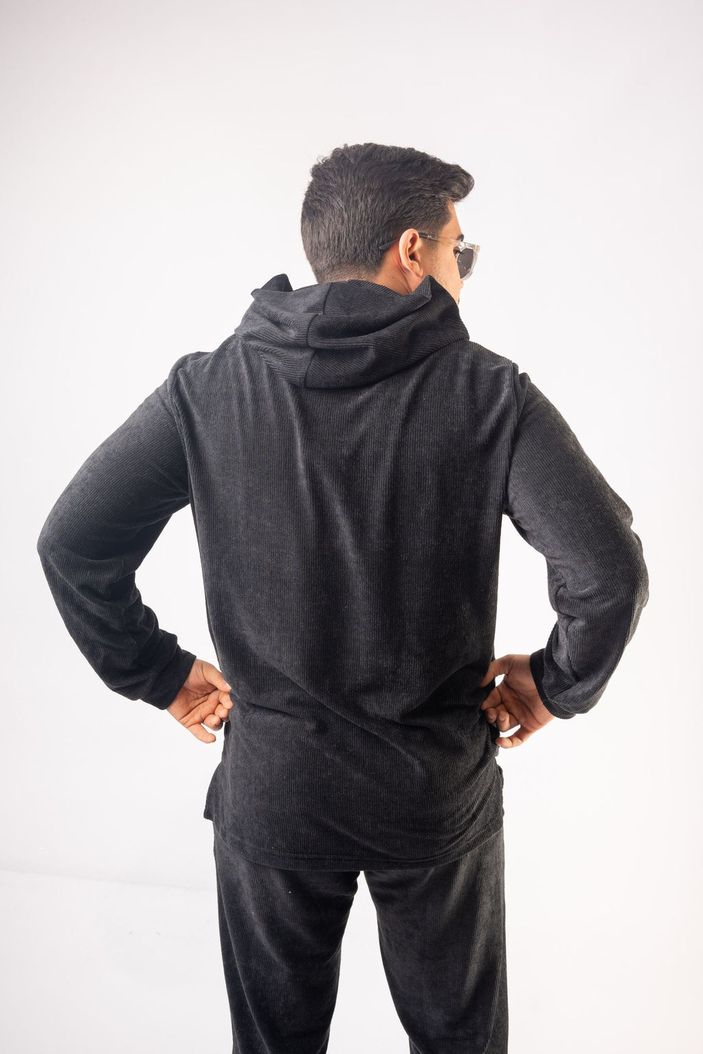 Black Velvet Set – Hoodie + Pants