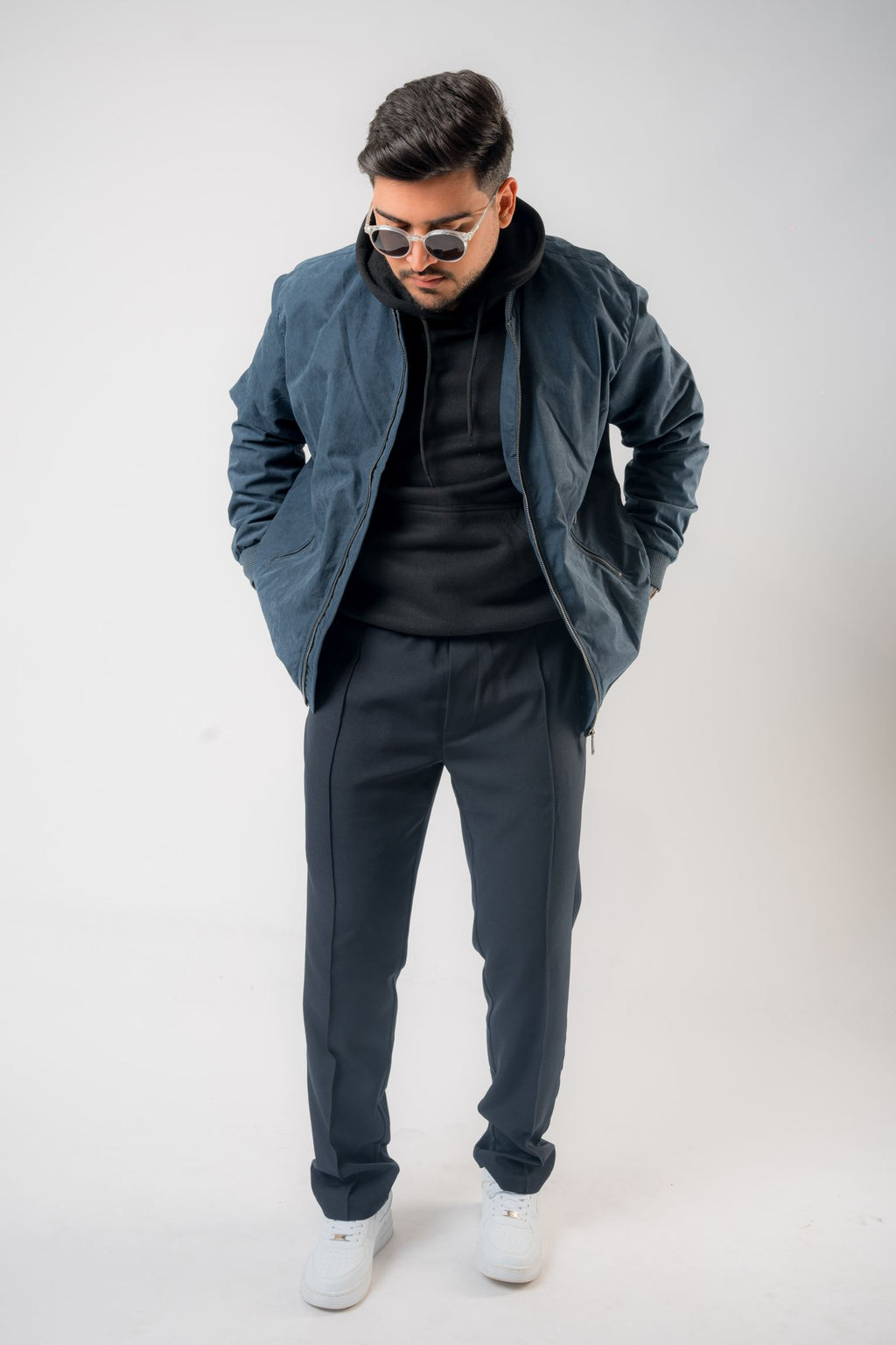 Men’s Tailored Fit Creased Pants – Elegant & Comfortable