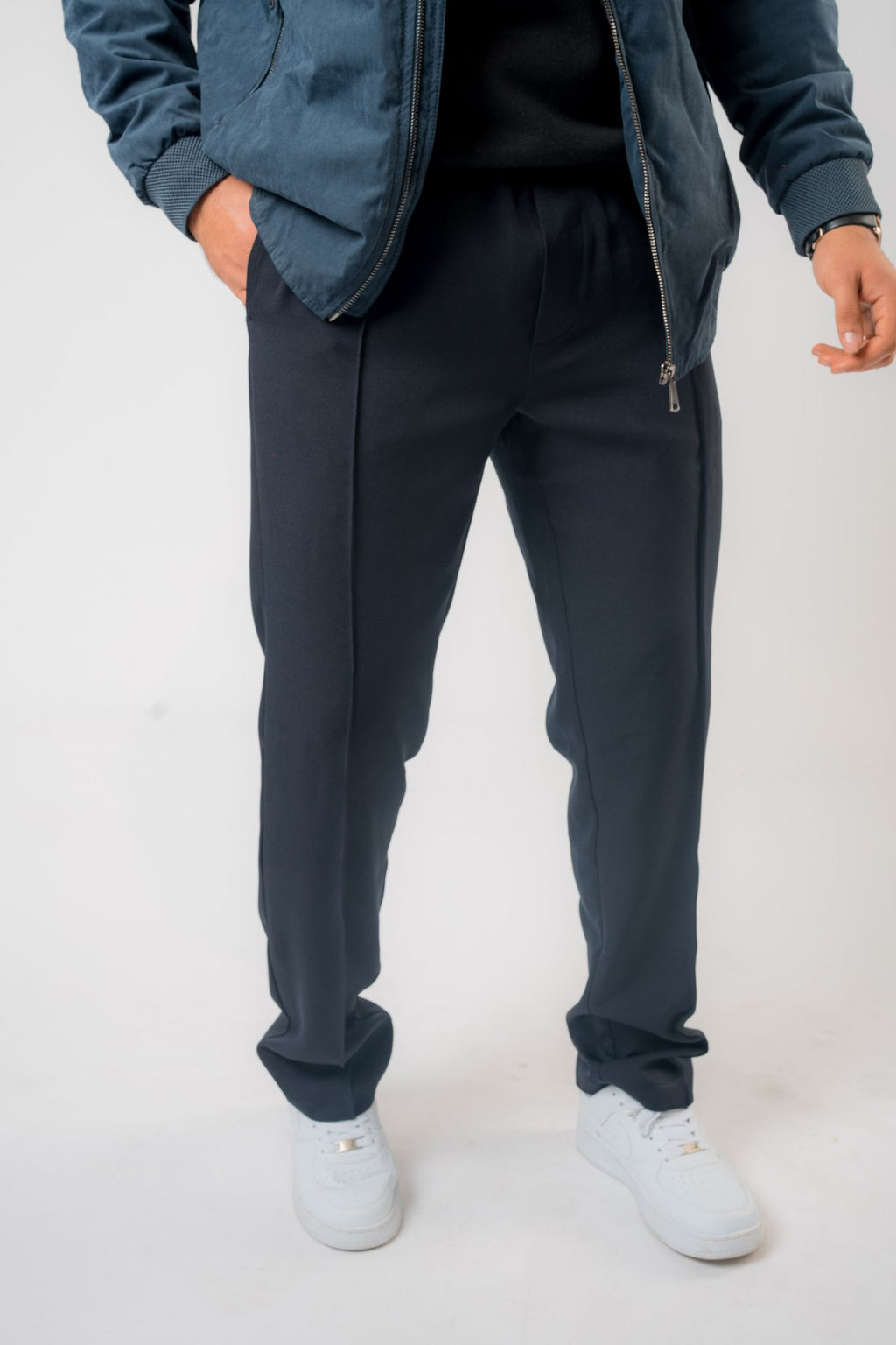 Men’s Tailored Fit Creased Pants – Elegant & Comfortable