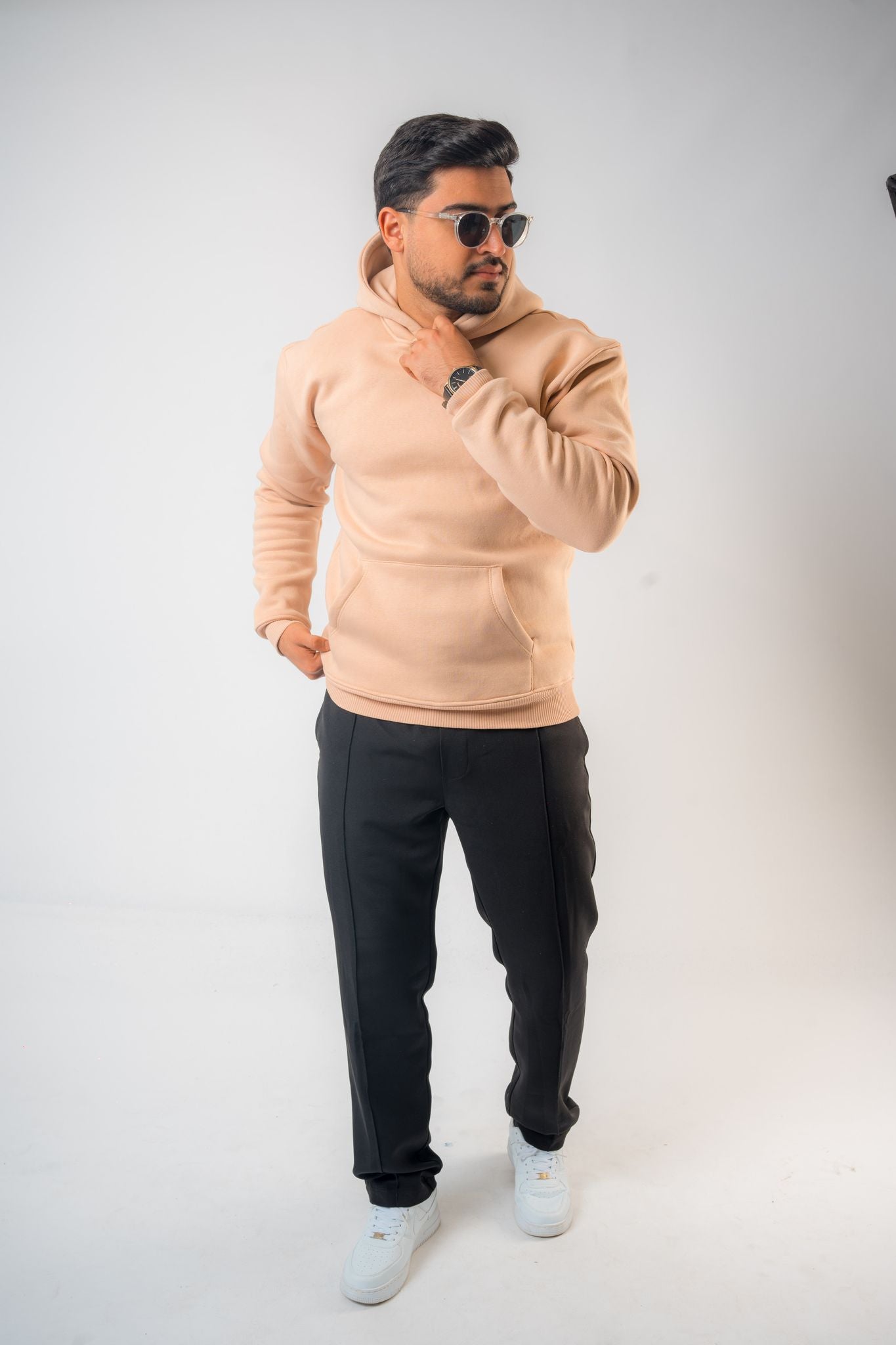 Men’s Peach Hoodie Sweatshirt